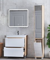Мебель для ванной Vigo Grani 75 см напольная, 2 ящика, дуб сонома