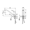 Смеситель для кухни Milardo Ukon UKOSB00M05