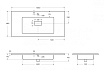 Раковина Cezares 100 см CZR-1000/480-LV-MR-PRS белый