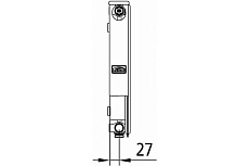 Радиатор Kermi otop FTV 11, 61х400х1000, R, RAL 9016 белый FTV110401001R2Z