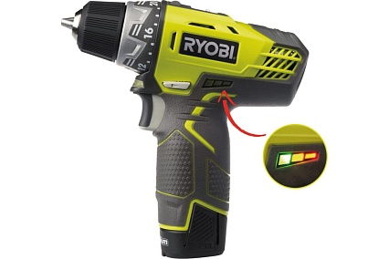 Аккумуляторная дрель-шуруповерт Ryobi R12DD-LL13S 5133001802