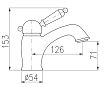 Смеситель для раковины Rav Slezak Labe L526.5CMATC