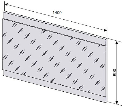 Зеркало Style Line Даллас Люкс 140 см, белый СС-00002356