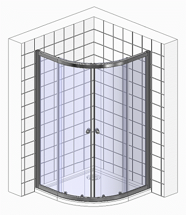 Душевой уголок Cerutti Viva 100x100 прозрачный, черный