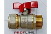 Кран шаровой для м/п труб PROFLINE цанга-штуцер 20x3/4 УТ-00036232