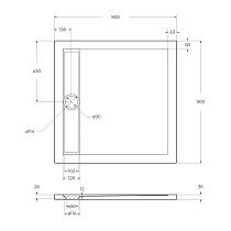 Поддон для душа BelBagno Due TRAY-BB-DUE-A-90-4-W0 90x90 белый