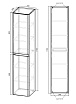 Шкаф пенал Vincea Vico 35 см R.Wood