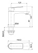 Смеситель для раковины Iddis Plank PLASB00i01 хром