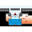 Погружной стакан TECEdrainline 660018 с мембраной, для сифона 650001