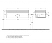 Тумба с раковиной Cezares Slider 100 см