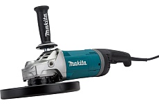 Угловая шлифовальная машина Makita 230 мм, 2700 Вт, 6600 об., плавн. пуск, антивиб рук., антирестарт, расцепляющая муфта, суперфланец, 6.5 кг GA9080FX1