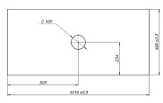 Столешница Allen Brau Fantasy 100 см beige structure, 1.11010.B-S