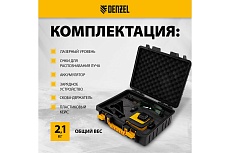 Мультипризменный лазерный уровень Denzel LXI 360-3 Green, 30 м, 520 нм 35079