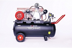 Компрессор Power Technic ременной, 220В, 3000Вт, 640 л/мин, ресивер 100 л ACB640/100