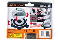 Линейный лазер 360 градусов с поворотным основанием Laserliner SuperLine 2D 081.110A