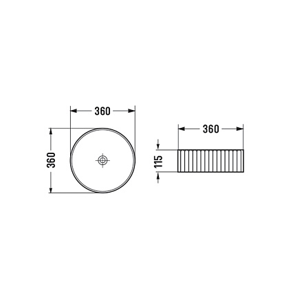 Раковина Vincea VBS-501 36 см белый