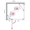 Душевой уголок BelBagno ETNA-AH-12-90/100-C-Cr 90x100 прозрачный, хром