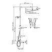 Душевая стойка WasserKRAFT A199.119.103.010.CH Thermo с термостатом, хром