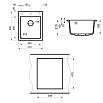 Кухонная мойка Point Динара PN3004B 42 см черный