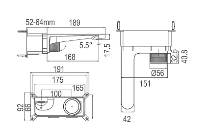 Смеситель для раковины Arrow ARM12868CP хром