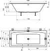 Акриловая ванна Ravak Formy 02 Slim 180x80 см C891300000