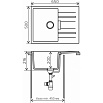 Кухонная мойка Tolero TL-650 №911 65 см черный