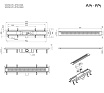 Душевой лоток Am.Pm PrimeFlow W02SC-P11-070-01SB 70 см, комб.затвор, решетка хром матовый