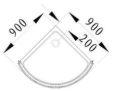 Поддон для душа Alvaro Banos Plato de Toledo S90.20