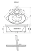 Акриловая ванна Тритон Сабина 160х160 см