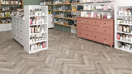 Виниловый ламинат Alpine Floor Chevron Alpine LVT Дуб Исида 555x127x2.5 мм, ECO 20-8A