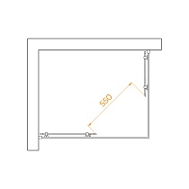 Душевой уголок RGW Passage PA-040B 100x80 прозрачное, черный 3508104080-14