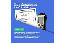 Двухканальный прибор для измерения температуры Testo с ИК-термометром 810 0560 0810