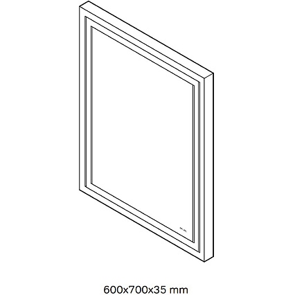 Зеркало Am.Pm Gem 60x70 см с подсветкой M91AMOX0601WG