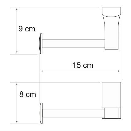 Держатель туалетной бумаги WasserKRAFT Leine K-5096WHITE белый