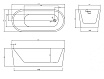 Акриловая ванна Abber AB9272-1.7 170x70