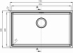 Кухонная мойка Florentina Оптима-HM 70 см OHM.700.400.B.10.S.10