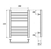 Полотенцесушитель электрический Point PN10156SE П8 50x60 хром