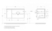 Тумба с раковиной BelBagno Etna 100 см, 2 ящика, 1 дверца, правая