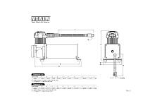 Компрессор Viair хром 444-C