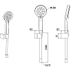 Душевой гарнитур Allen Brau Eclipse 5.E1005-31 черный матовый