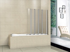 Шторка для ванны Cezares Pratico PRATICO-V-5-120/140-C-Cr 120x140 прозрачная