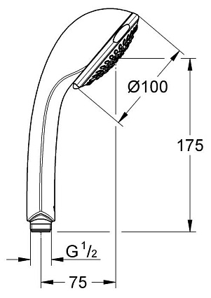 Душевая лейка Grohe Relexa Trio 28793000