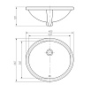 Раковина Arrow AP418E 48.5 см белый