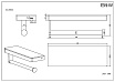 Полка Black&White Gravity GA-9603GM оружейная сталь