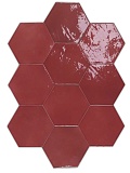 Плитка WOW Zellige Hexa Wine 10,8x12,4 см, 122084