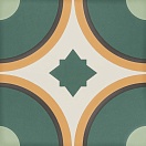 Керамогранит DNA Tiles Sync Circle Green 15x15 см, 125631