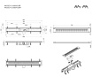 Душевой лоток Am.Pm PrimeFlow W02SC-P11-080-01BM 80 см, комб.затвор, решетка черный матовый