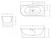 Акриловая ванна Abber AB9335-1.7 170x78 R