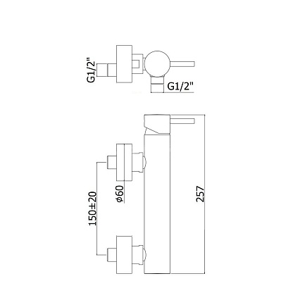 Смеситель для душа AQUAme Siena AQM6213