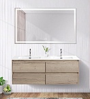 Мебель для ванной BelBagno Kraft 140 см, 4 ящика Rovere Galifax Bianco